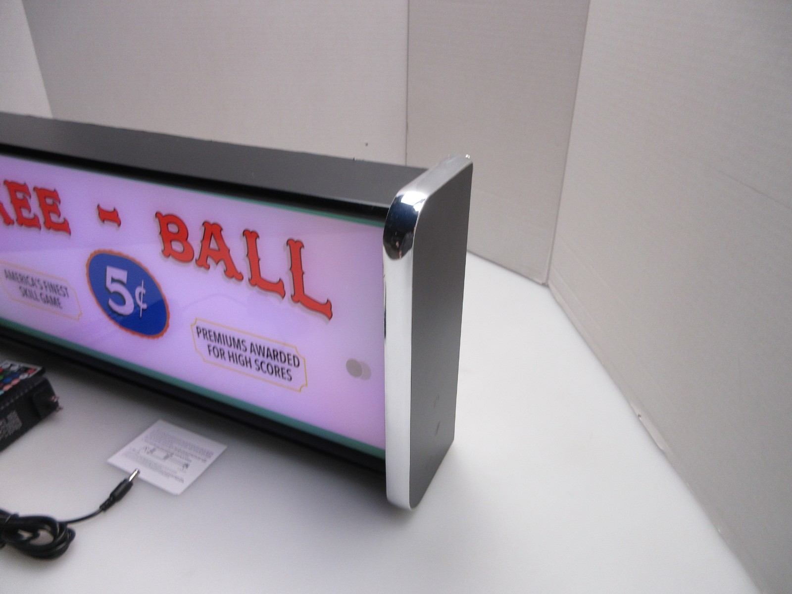 Skee-Ball skill game LED Display lighted sign lightbox Wall hanging Light