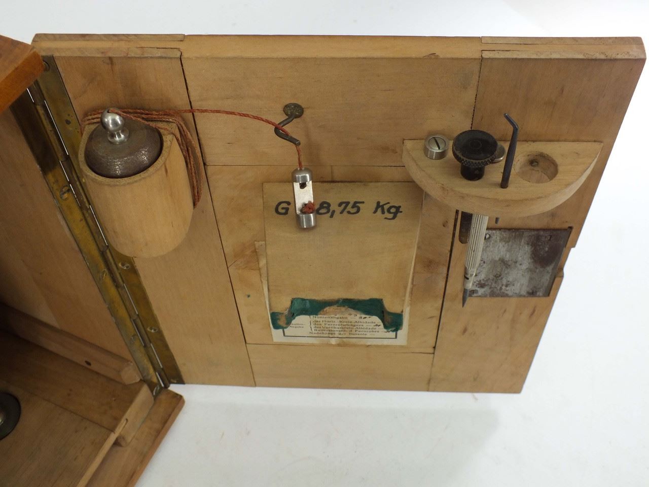 Ertel-Werke Double Circle Theodolite with Compass and Wooden Case 637