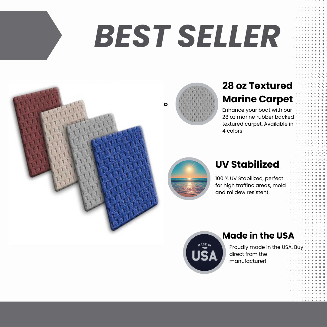 28 oz. Pontoon Boat Carpet  - 8.5' Wide x Various Lengths