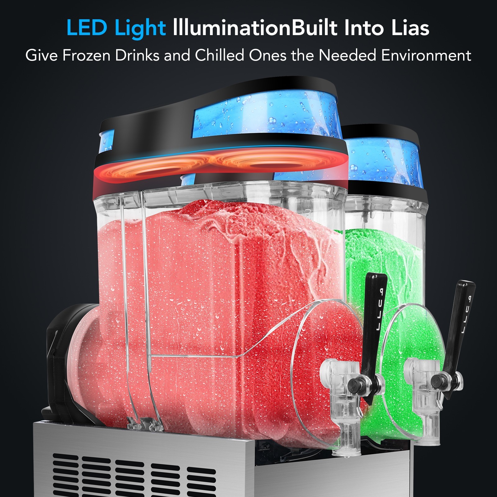 30L Commercial Slushie Machine, Frozen Drink Margarita Machine for Bar Home Part