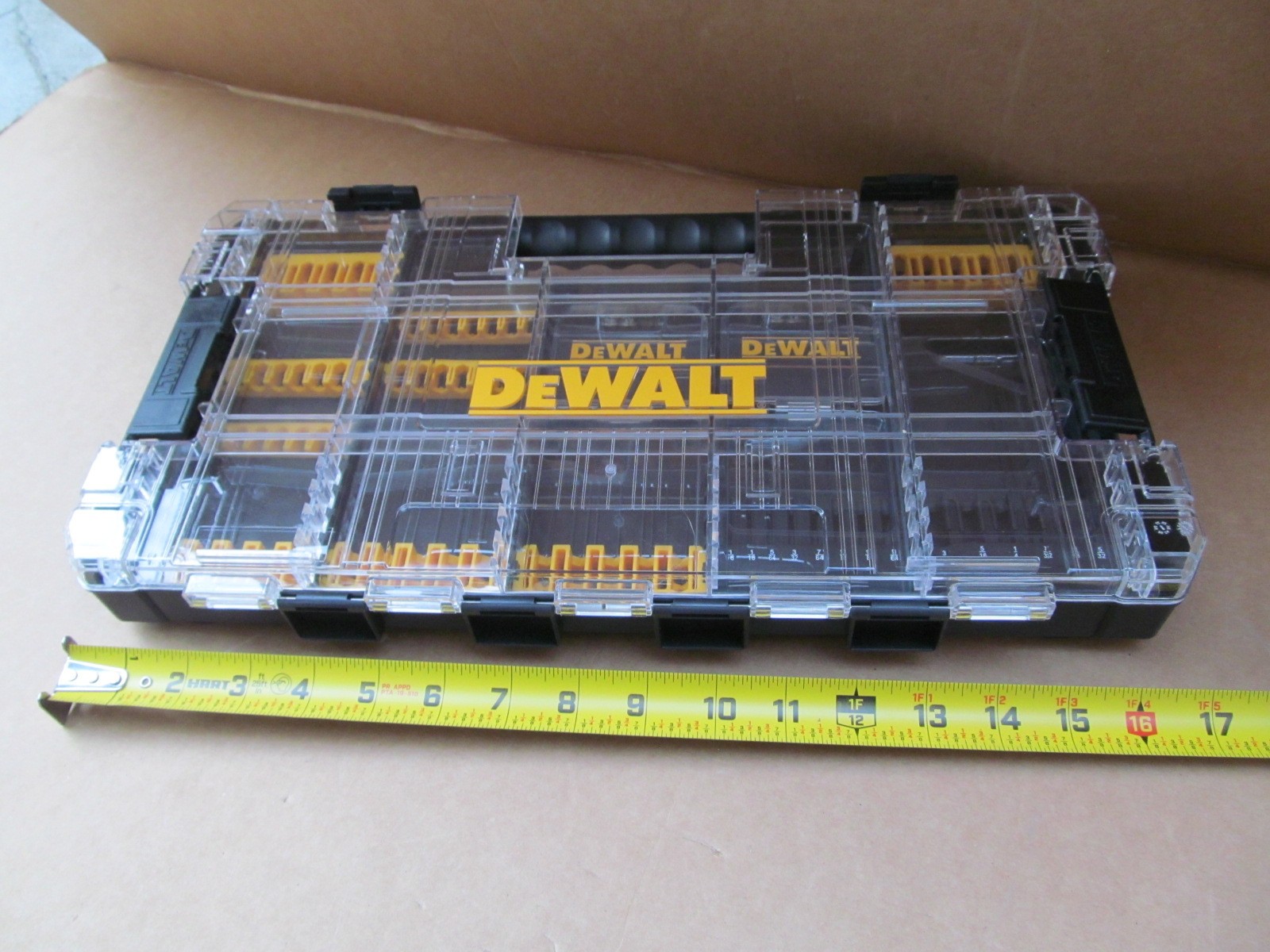 Empty Dewalt Large Tough Case stackable w/ storage
