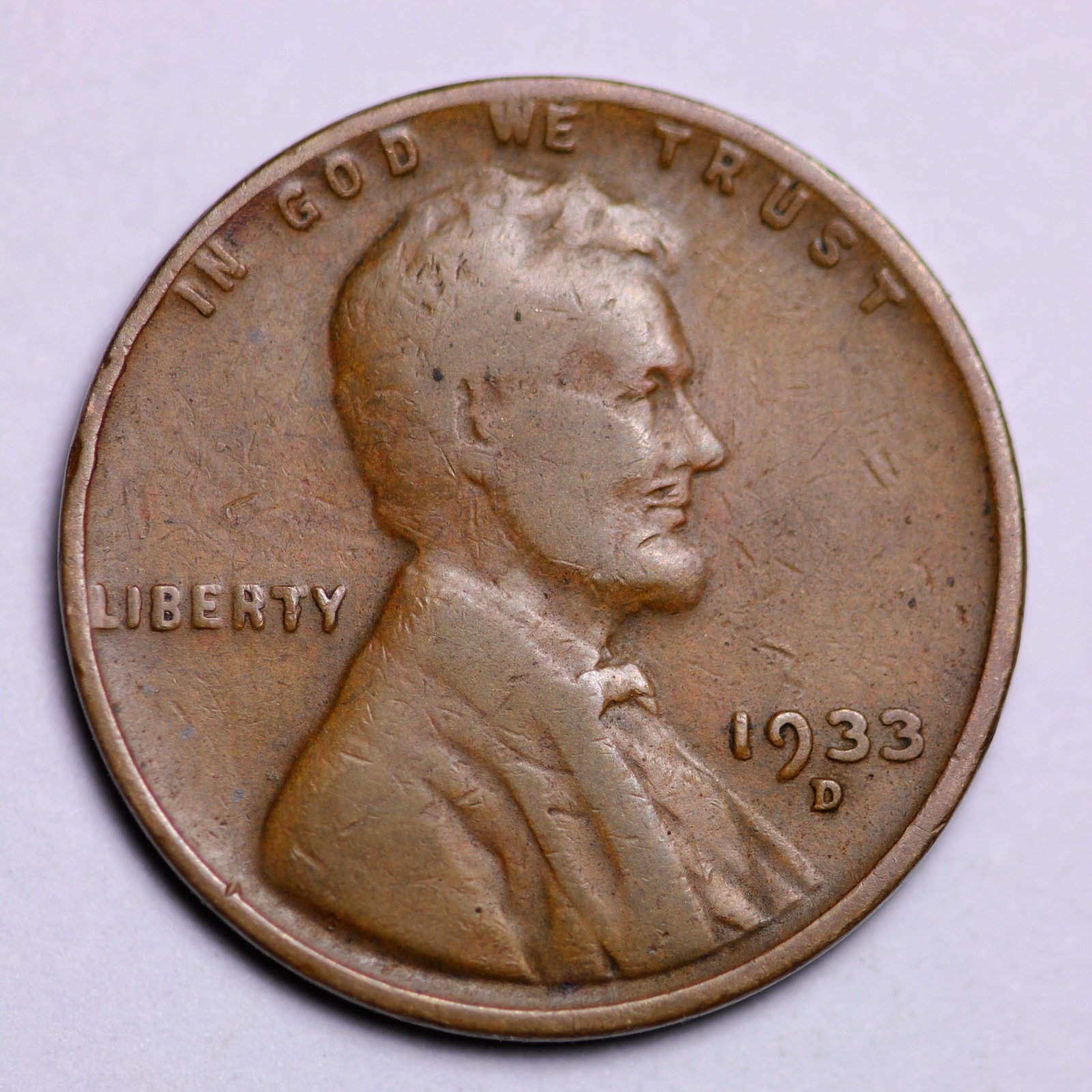 1933-D Lincoln Wheat Cent Penny LOWEST PRICES ON THE BAY!  FREE SHIPPING!