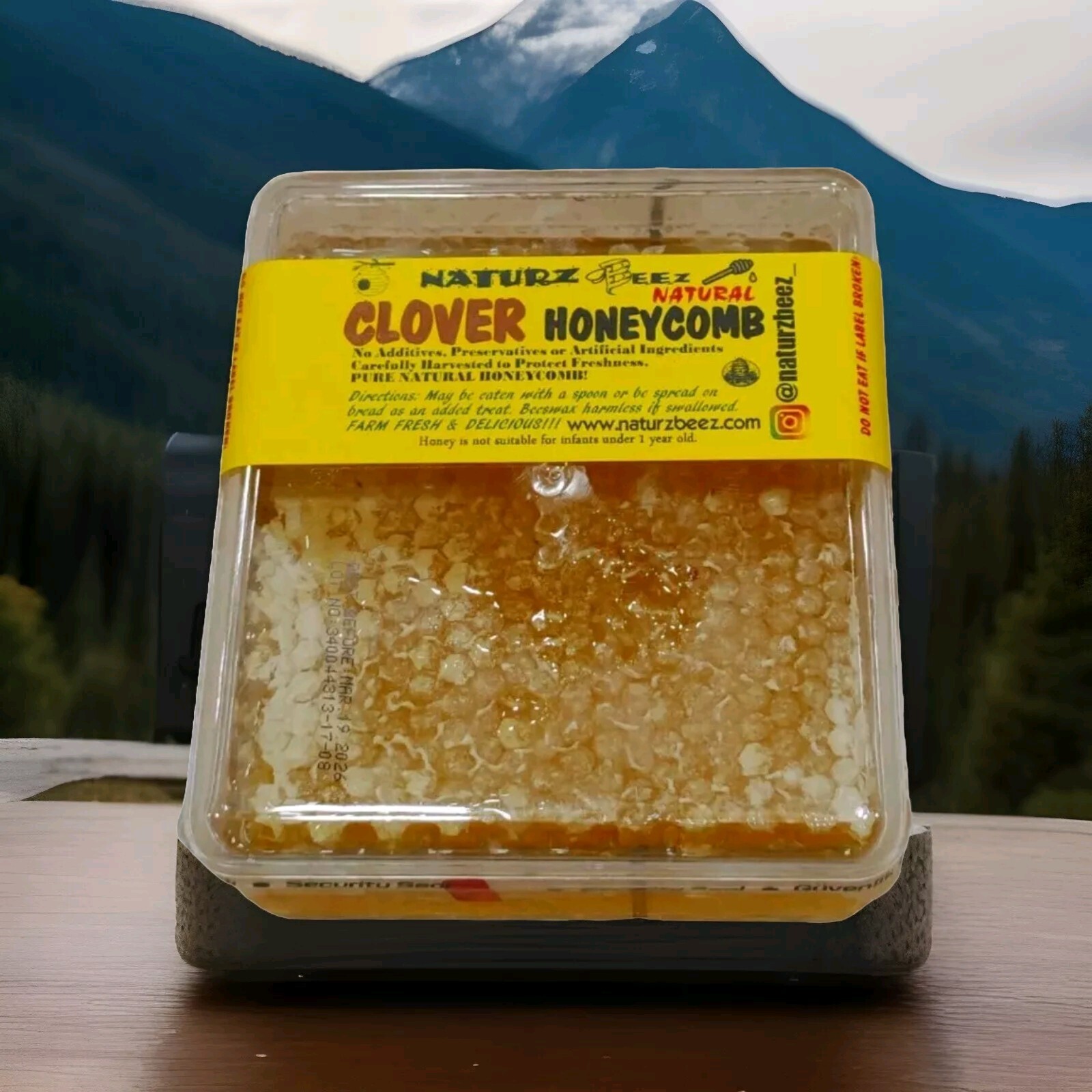 PREMIUM HONEYCOMB 14oz PURE UNFILTERED HONEY COMB