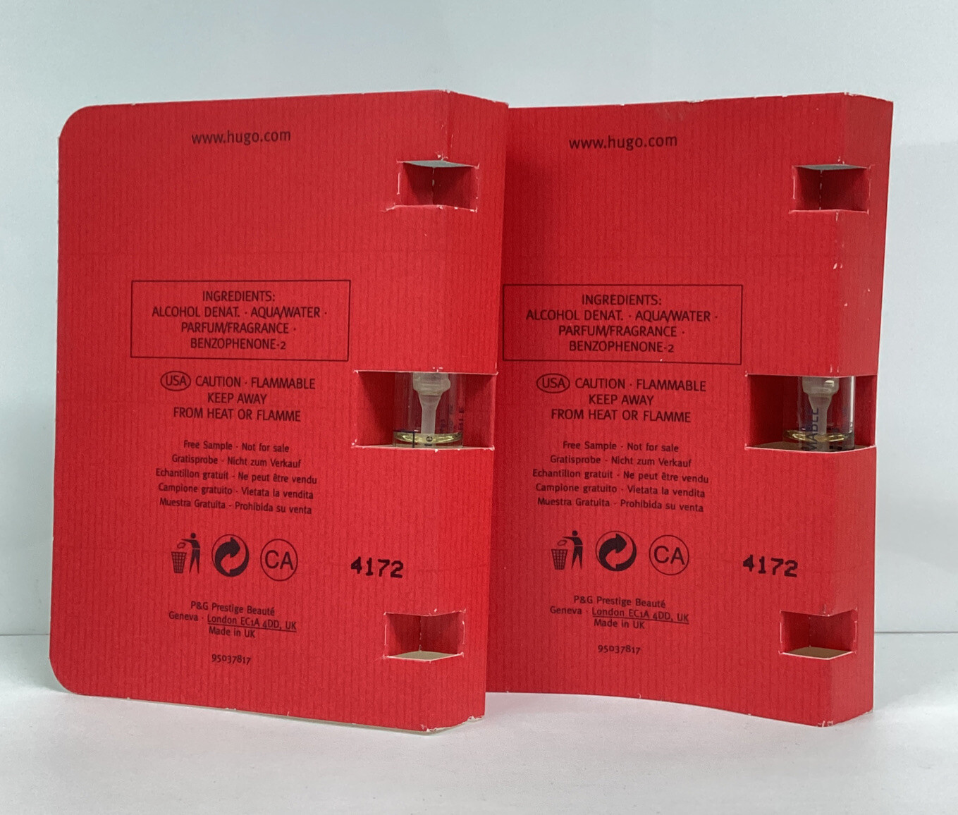 Hugo Boss Woman LOTOF 2 Sample Eau De Toilette 2ml/0.06oz As Pictured