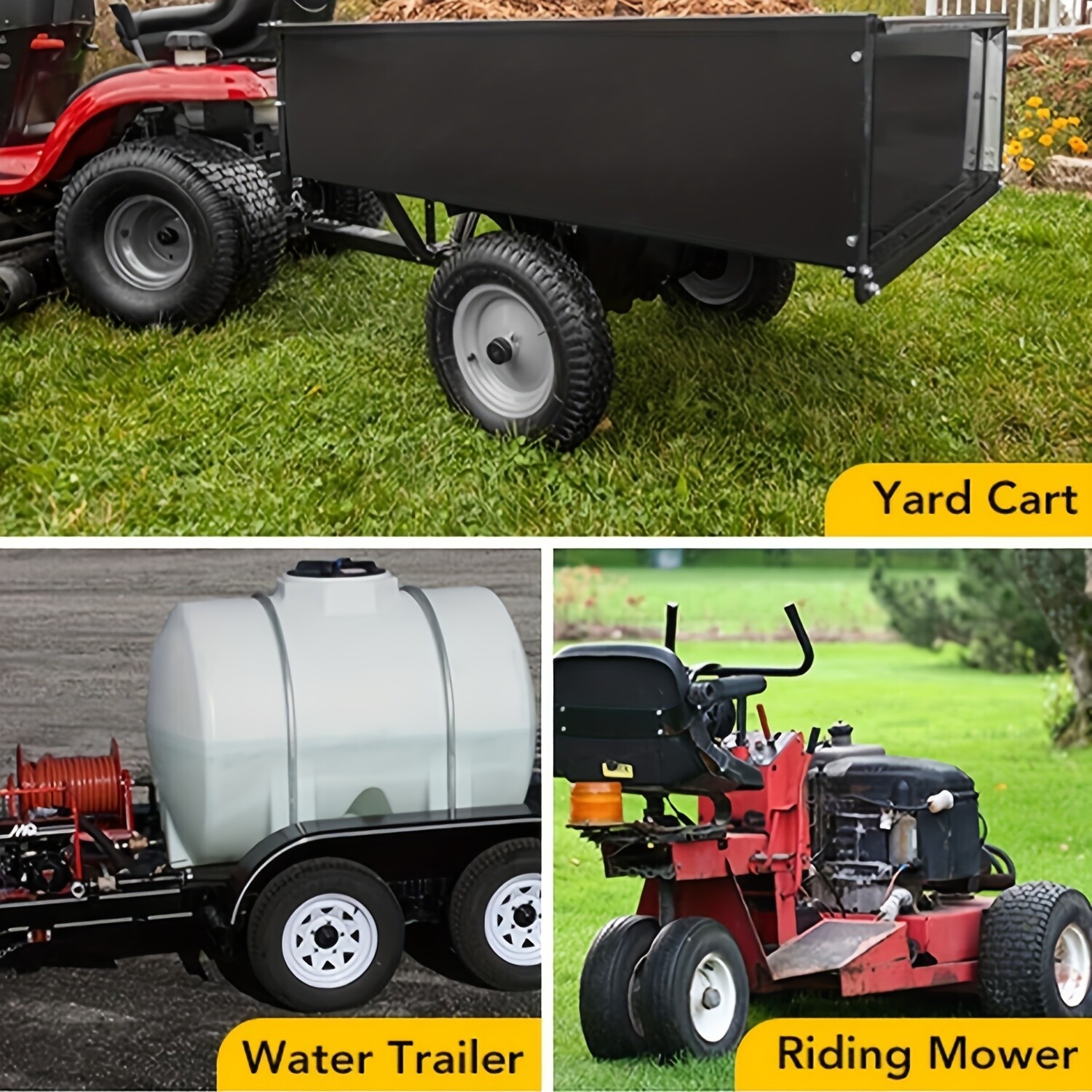 2PACK 4.80-8 Trailer Tires with Rims 4.80x8 480-8 6PR Load Range C, 4 Lug on 4"