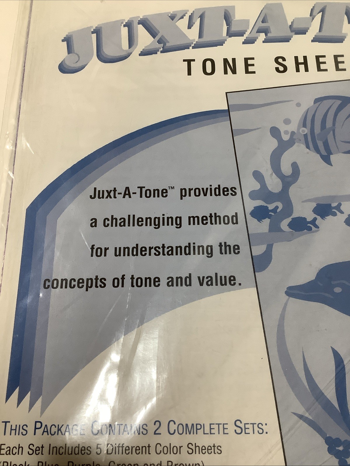 Vintage Scratch Art Juxt-A-Tone Sets, 8 1/2" x 11", 10 Sheets Craft Paper Art