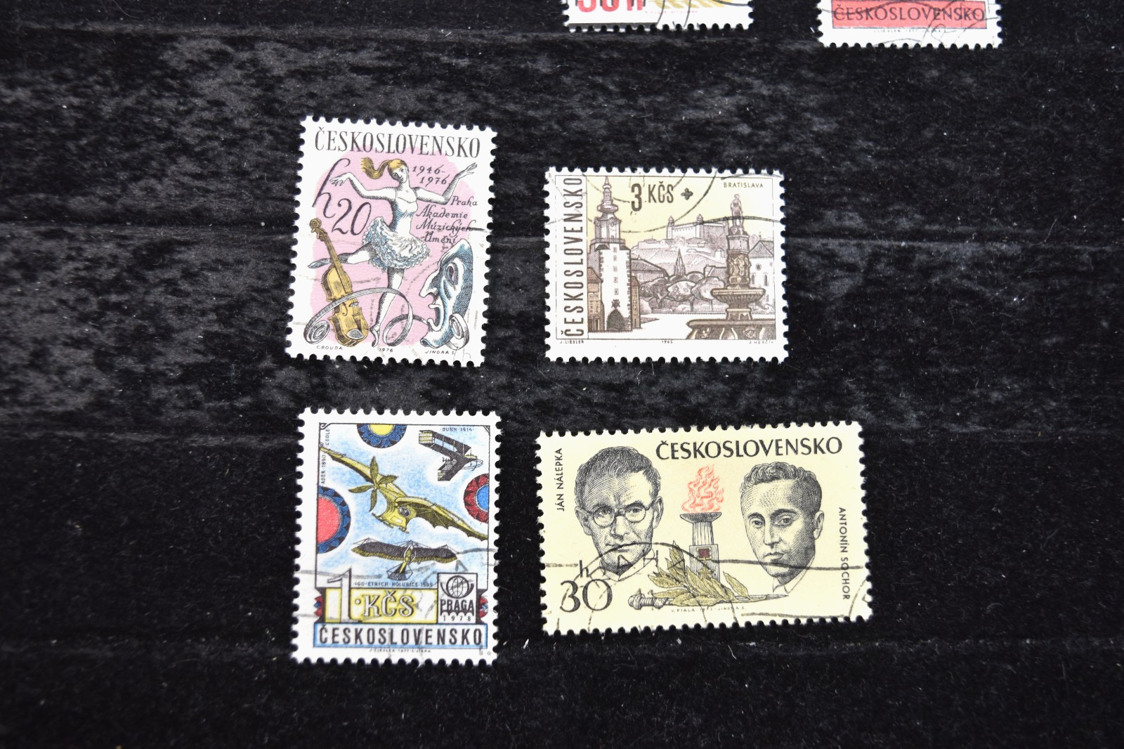 CZECHOSLOVAKIA 1955-1977 S 683 + S 1352+1801+1868+2060+2109-10 USED
