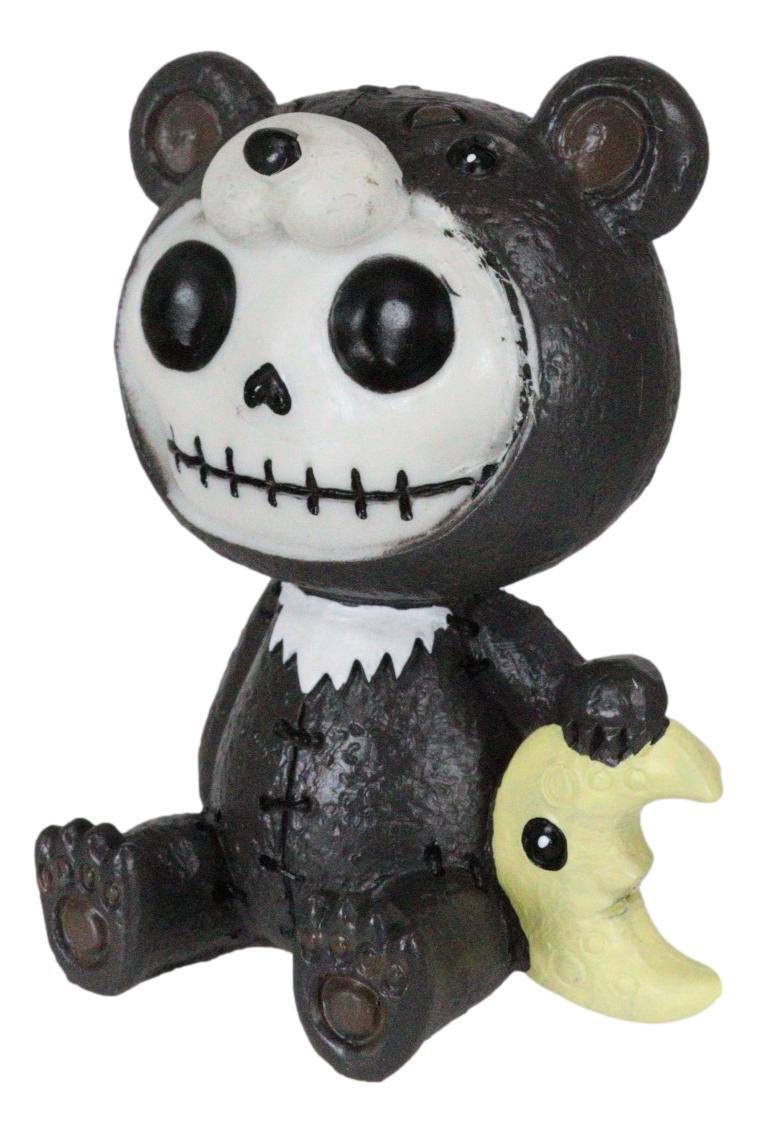 Furrybones Kuma The Black Teddy Bear Costume Skeleton Figurine Furry Bones