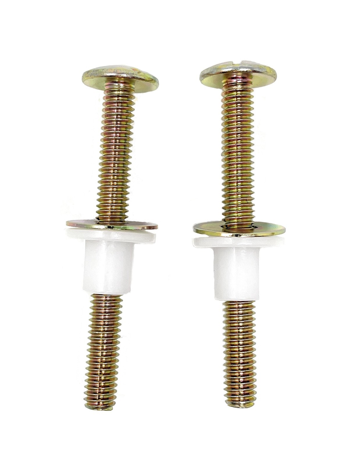 2Pcs Toilet Seat Screws, Steel Toilet Seat Hinge Bolts and Nuts Top Mount