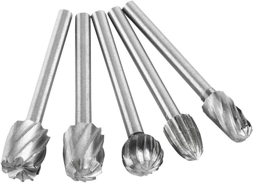 20X HSS Carbide Burr Set Rotary Drill Bits Grinder Carving Engraving for Dremel