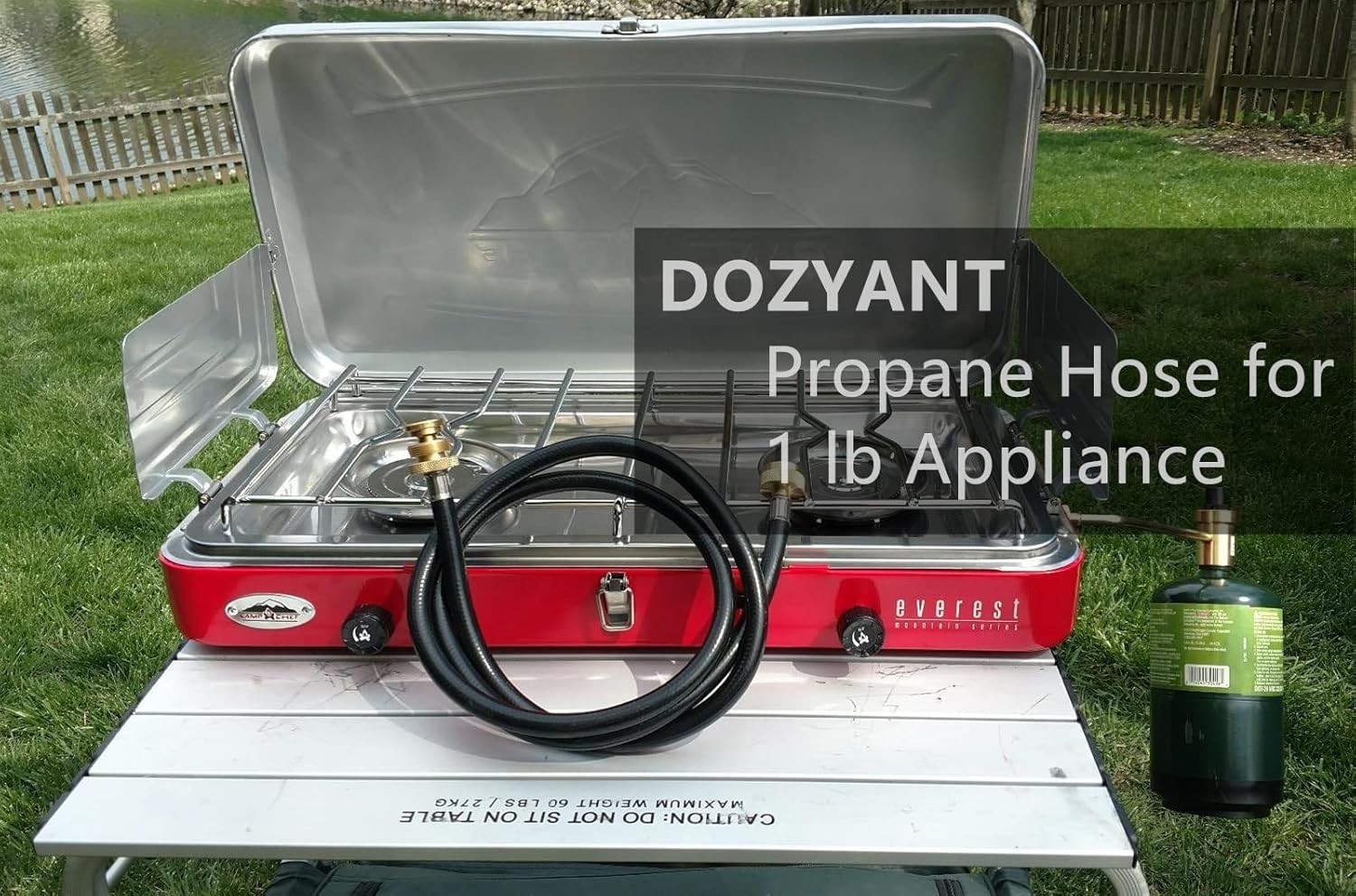 Secure 4-Foot Propane Torch Extension Hose for T and Y Connectors - Easy Install