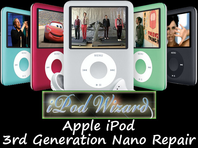iPod Nano 3rd Gen Repair Battery Replacement Service - Your iPod_Wizard