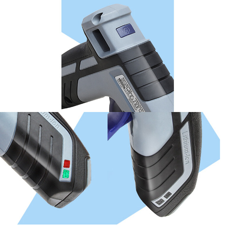 WORKPRO Cordless Mini Hot Glue Gun Fast Preheating Glue Gun Kit w/20 PCS Sticks