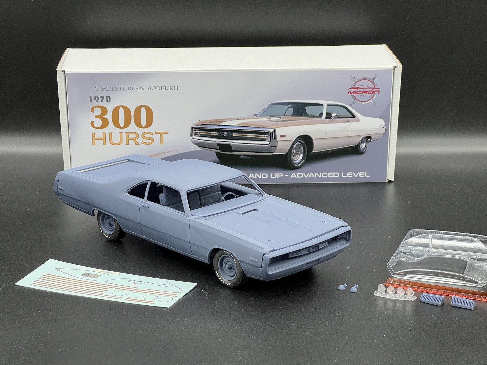 1/25 1970 Chrysler 300 Hurst Resin Model Kit – Premium Quality with Decals