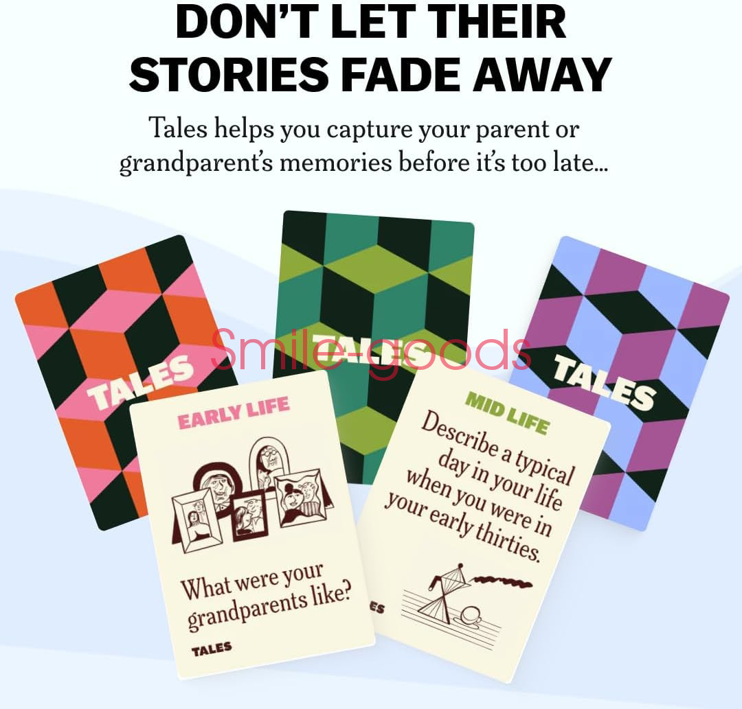TALES 150 Life Story Interview Kit Cards for Family & Friends - New Edition