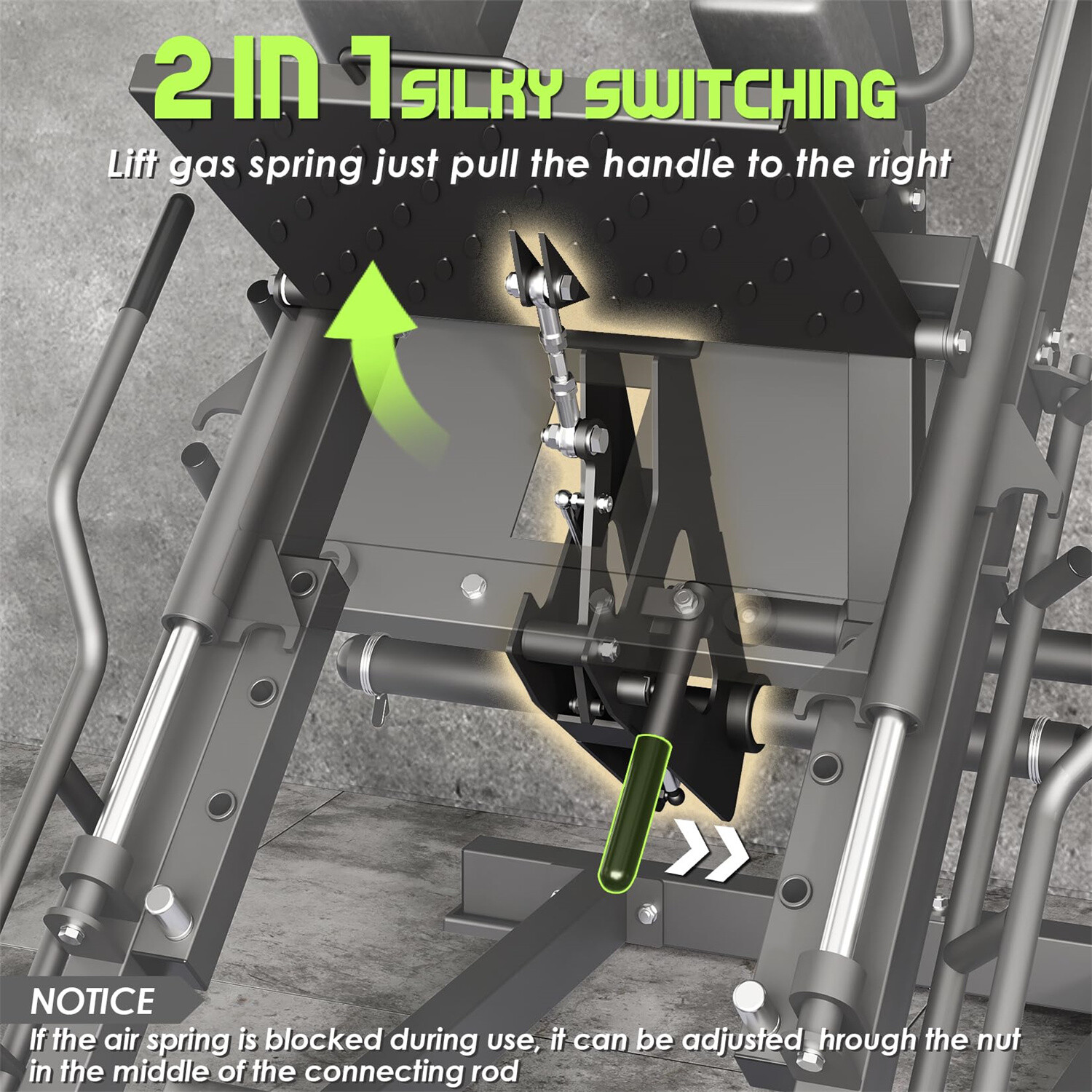 Leg Press Hack Squat Machine 2 in 1 Leg Press Machine for Home Gym Profession US