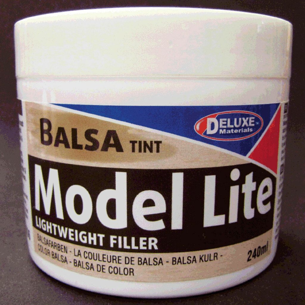 Deluxe Materials DLMBD6 Model Lite Balsa Filler Balsa Brown: 240cc