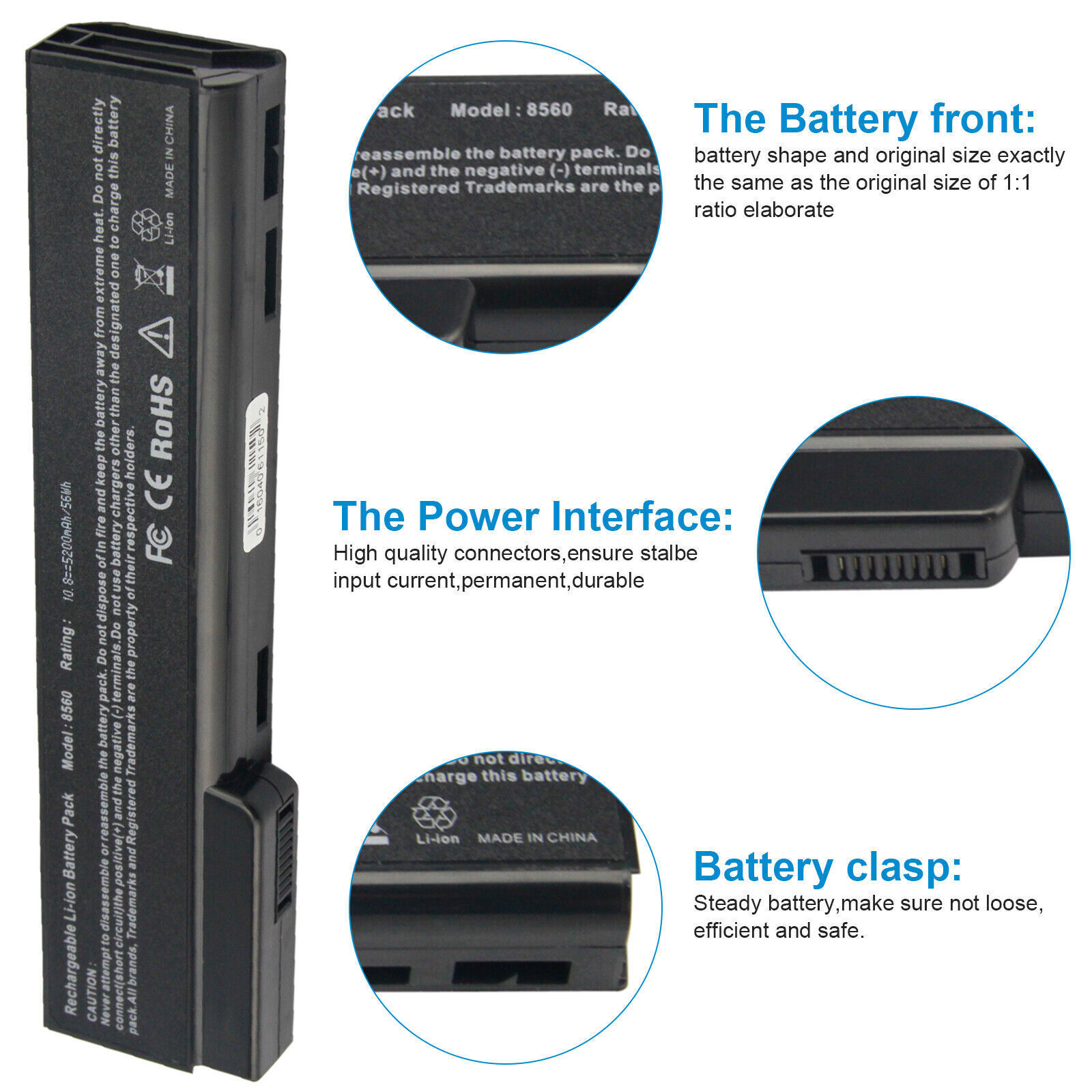 ✅LOT CC06 Battery For HP ProBook 6360b 6460b 6470b 6560b 6565b 6570b 8460P 8470p