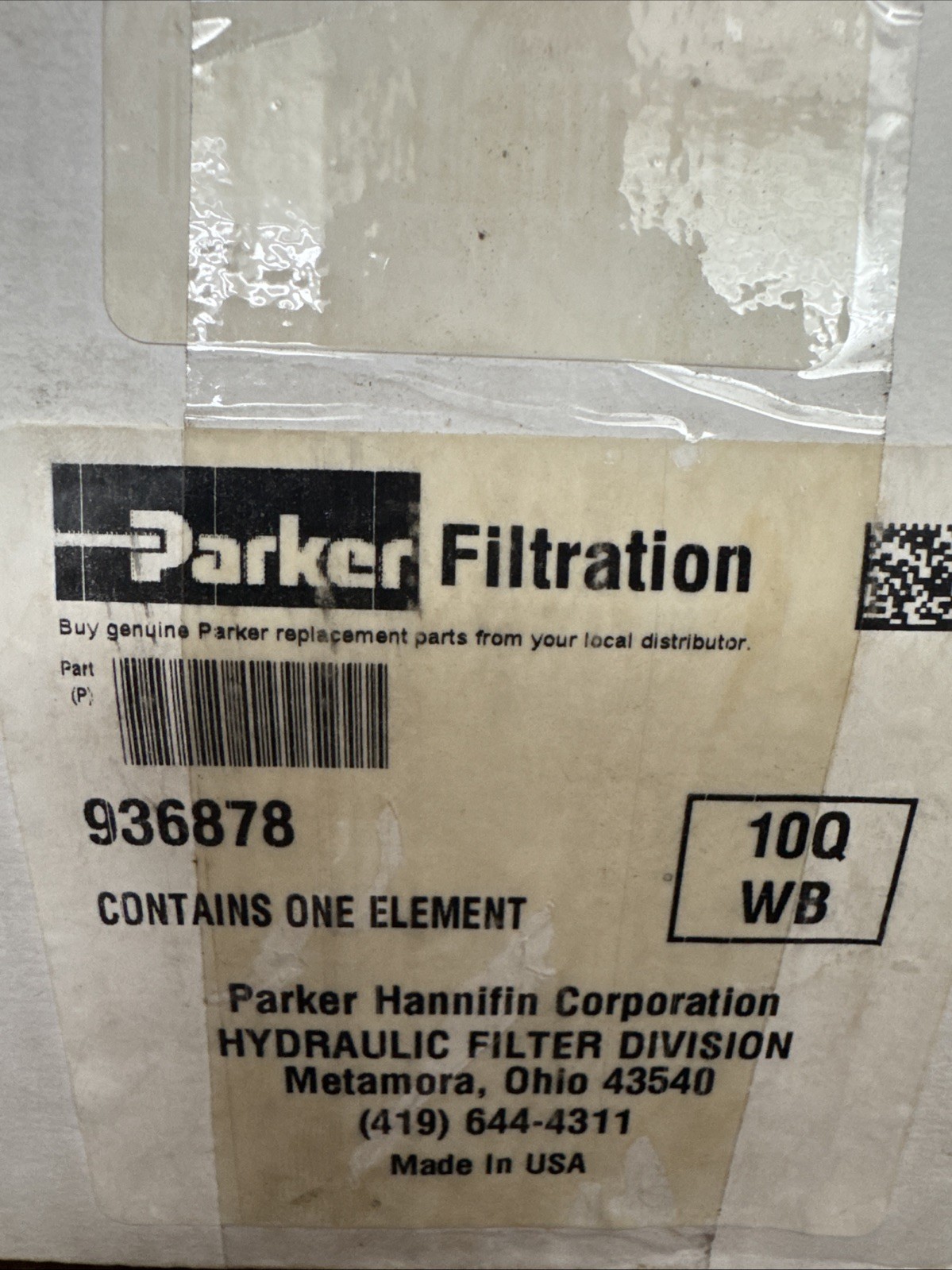 Parker Hydraulic Filter 936878 Replace Genie 117379GT GHT1056, GTH844, GTH636,