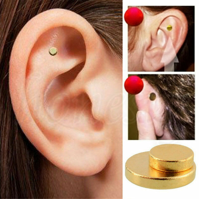 2X Quit Smoking Stop Smoke Ear Auricular Magnet Therapy Acupressure Healthy Care
