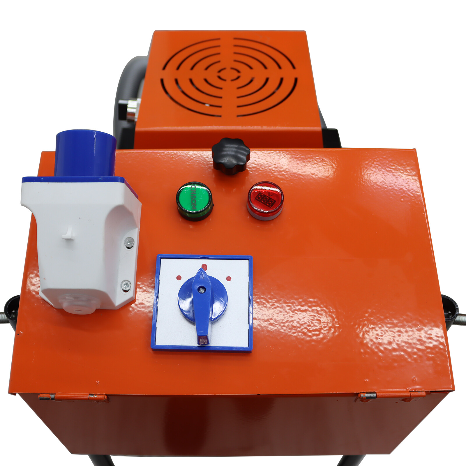 220V Concrete Floor Grinder Polishing Machine w/ 30L Dust Bucket 6 Grinding Head