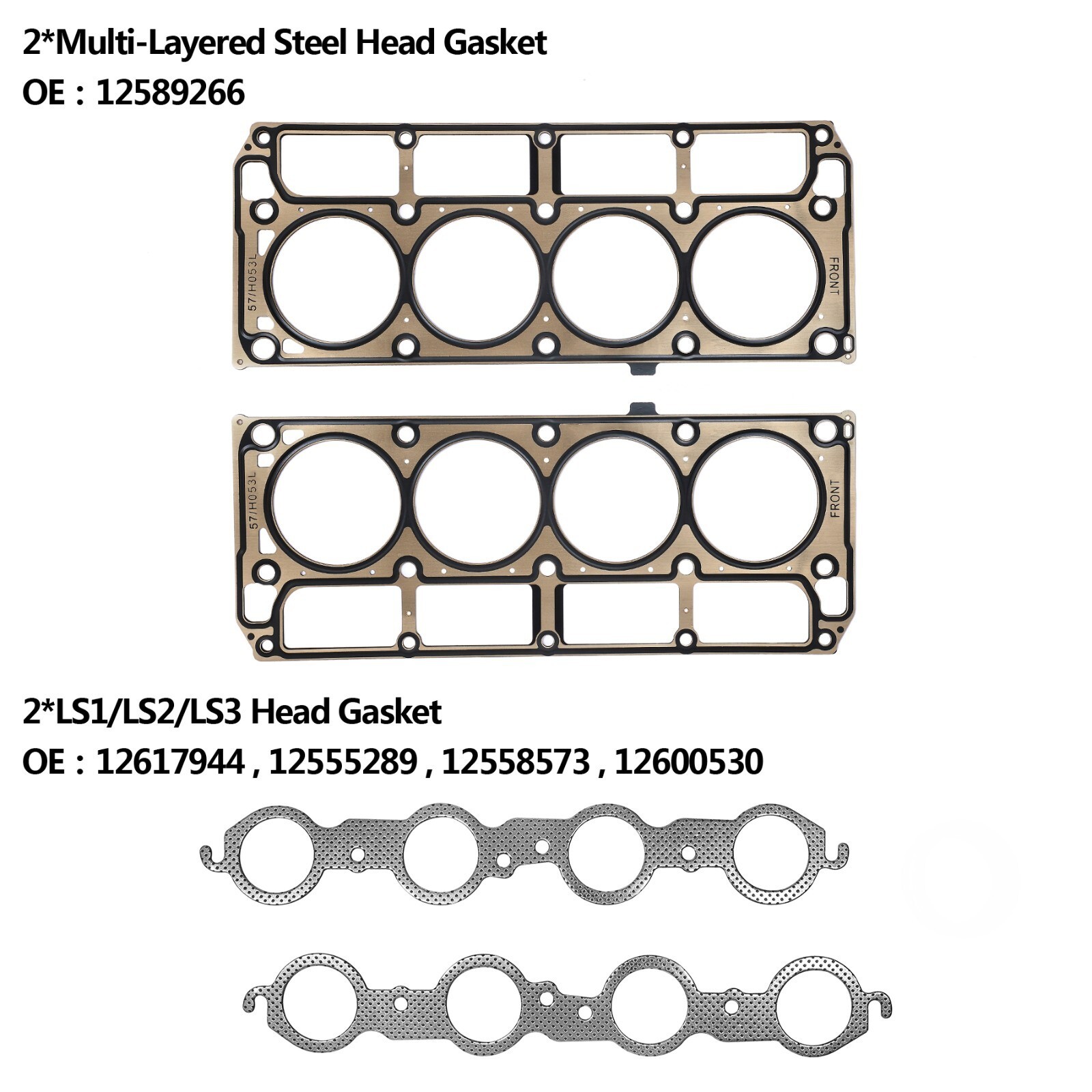 5.3L 4.8L Head Full Gasket Set For 02-11 Chevy Silverado 1500 Tahoe GMC Sierra