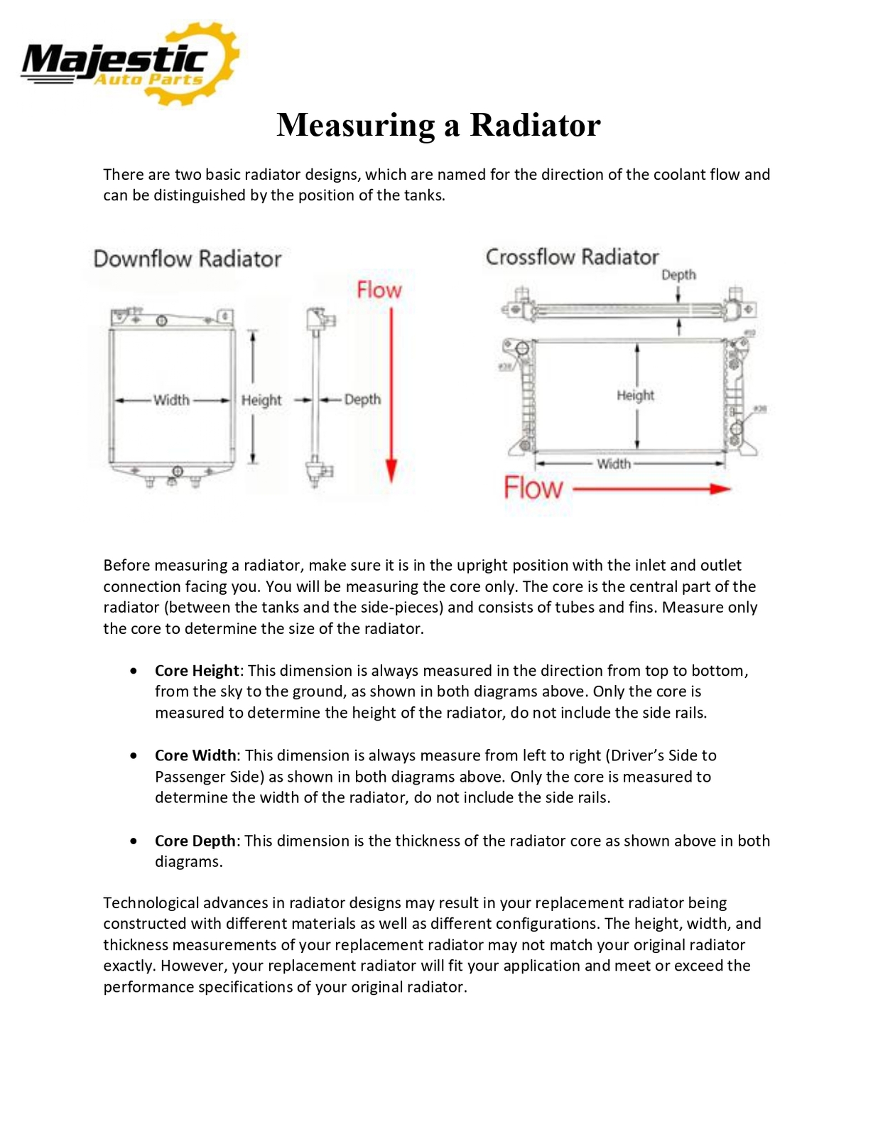 Radiator for 2007-2011 Camry