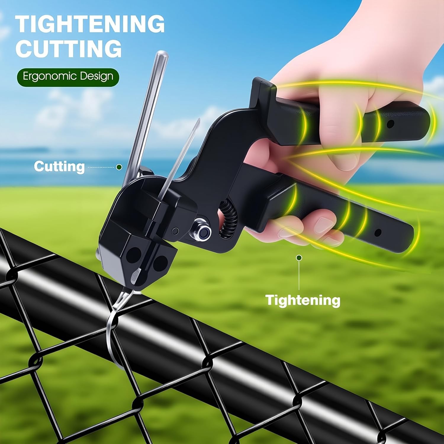 1PC Metal Cable Tie Tool Gun Stainless Steel Cable Tie Plier Self-Locking Cutter