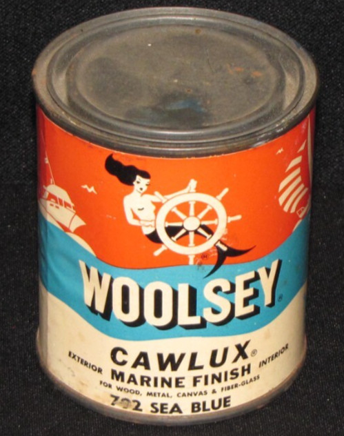 Woolsey Cawlux Marine Finish 1 Pint Sea Blue 3/4 Full Can ~4"x 3.5"