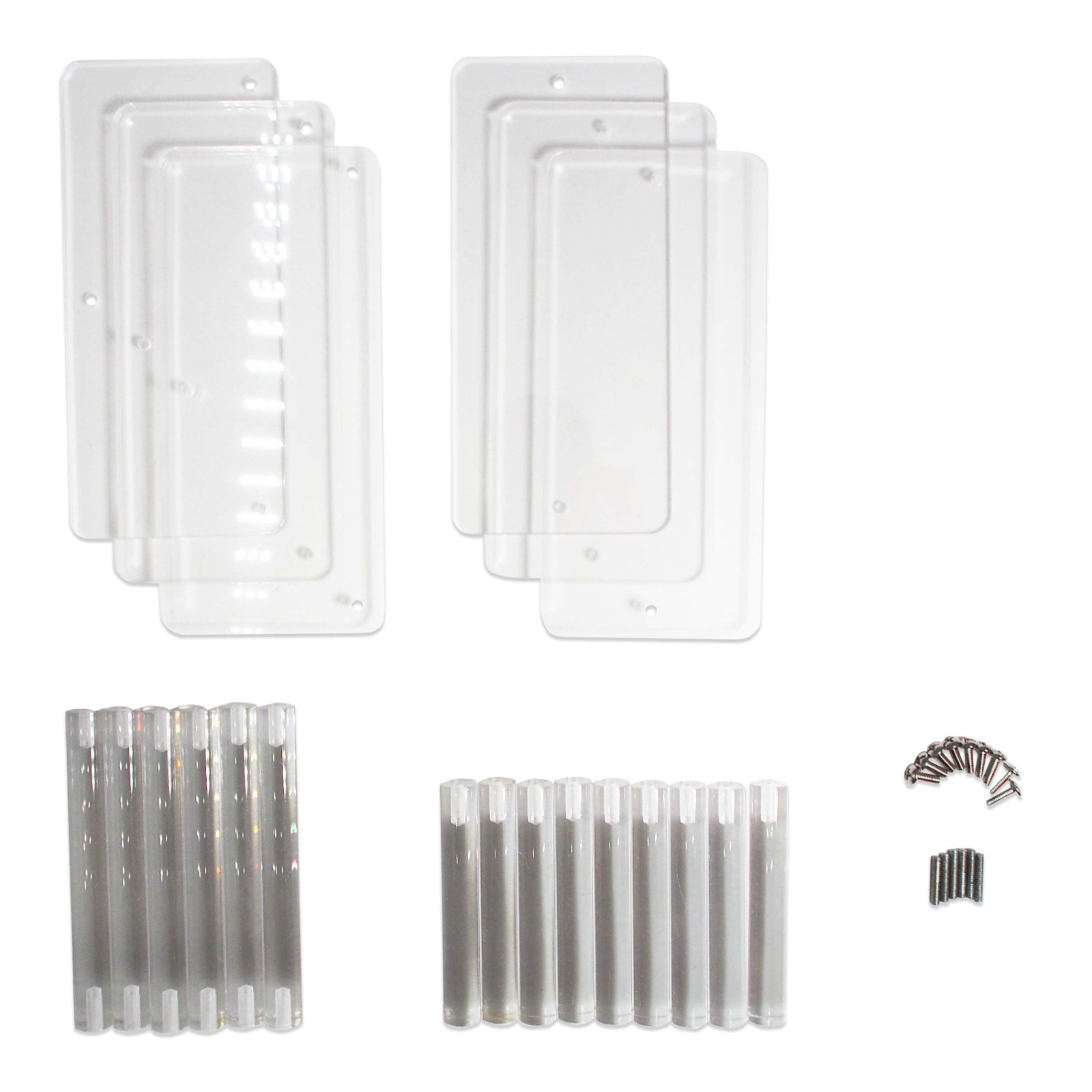 Clear Acrylic Multiplatform Display Stand – 6 Platform Tiered Riser