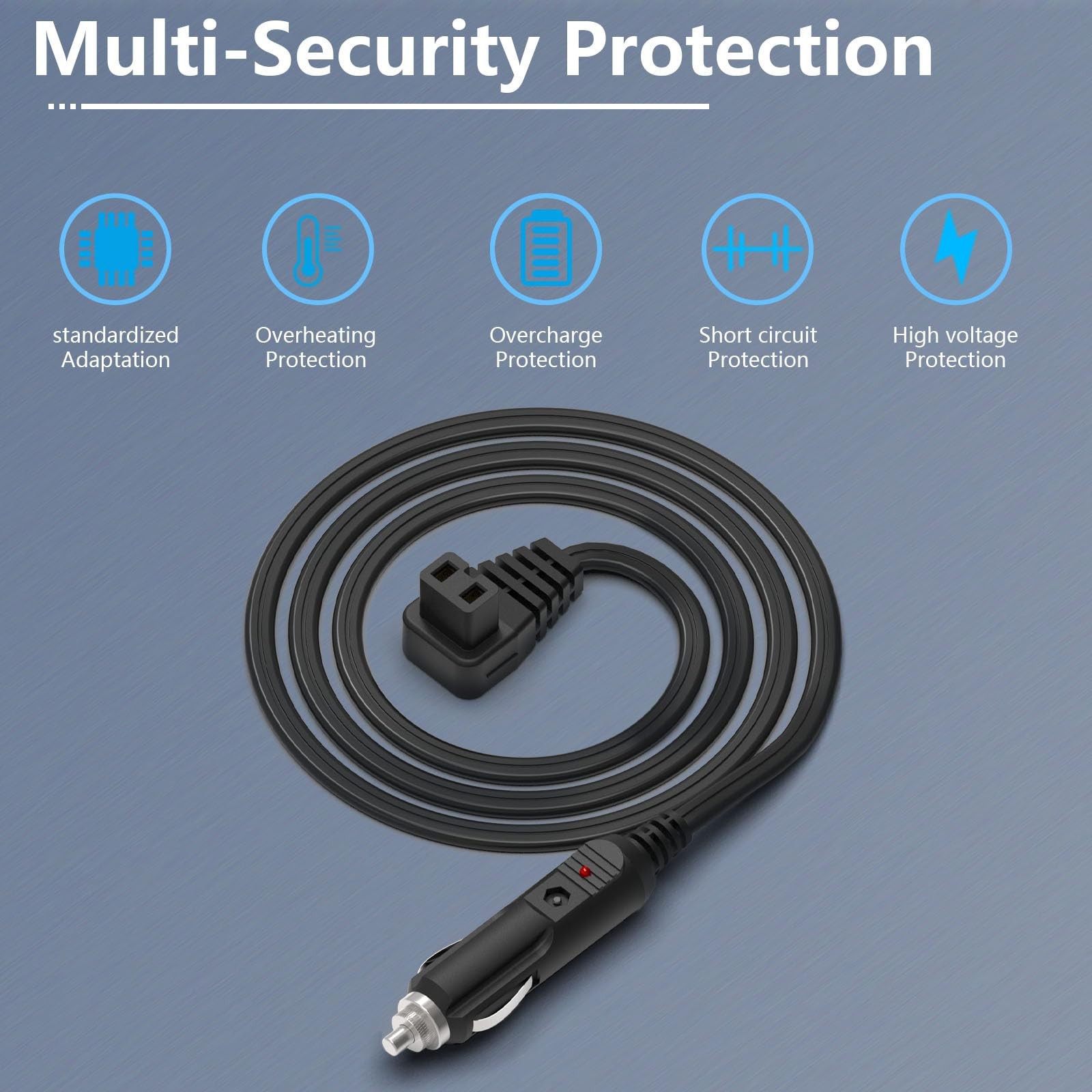 12V Portable Car Refrigerator DC Power Cord Fridge Freezer Cooler Charger for Bo