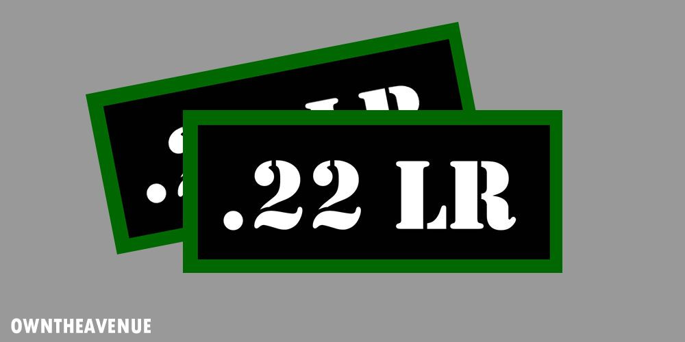 .22 LR Ammo Can Labels for Ammunition Case 3.5" x 1.50" stickers decals(2PACK)