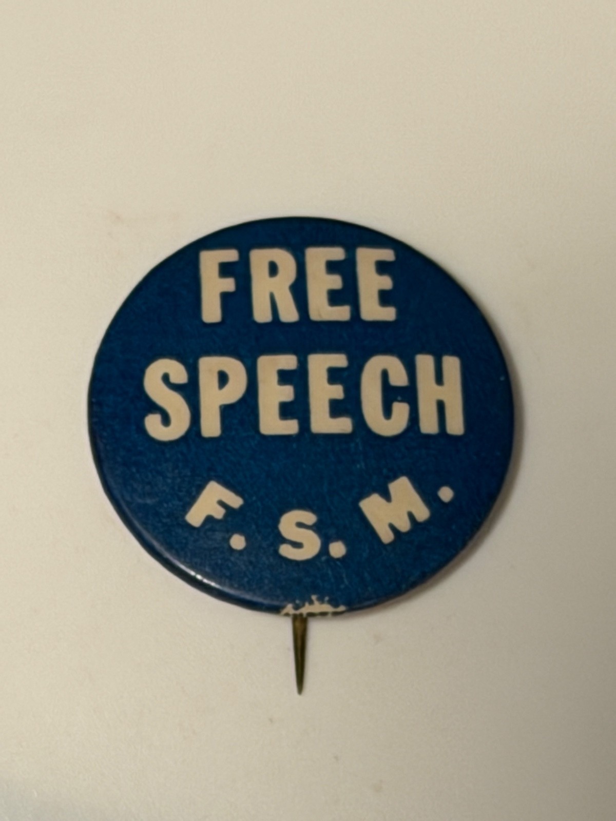 1960’s Free Speech Movement political cause pin