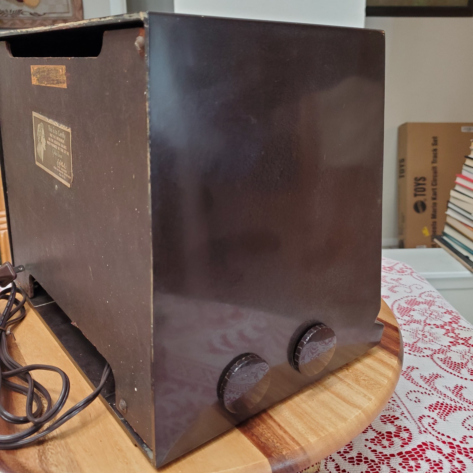 Nice VTG 1949 RCA Victor Radio 9-X-571 Bullseye Bullhorn Golden Throat - NICE ♫