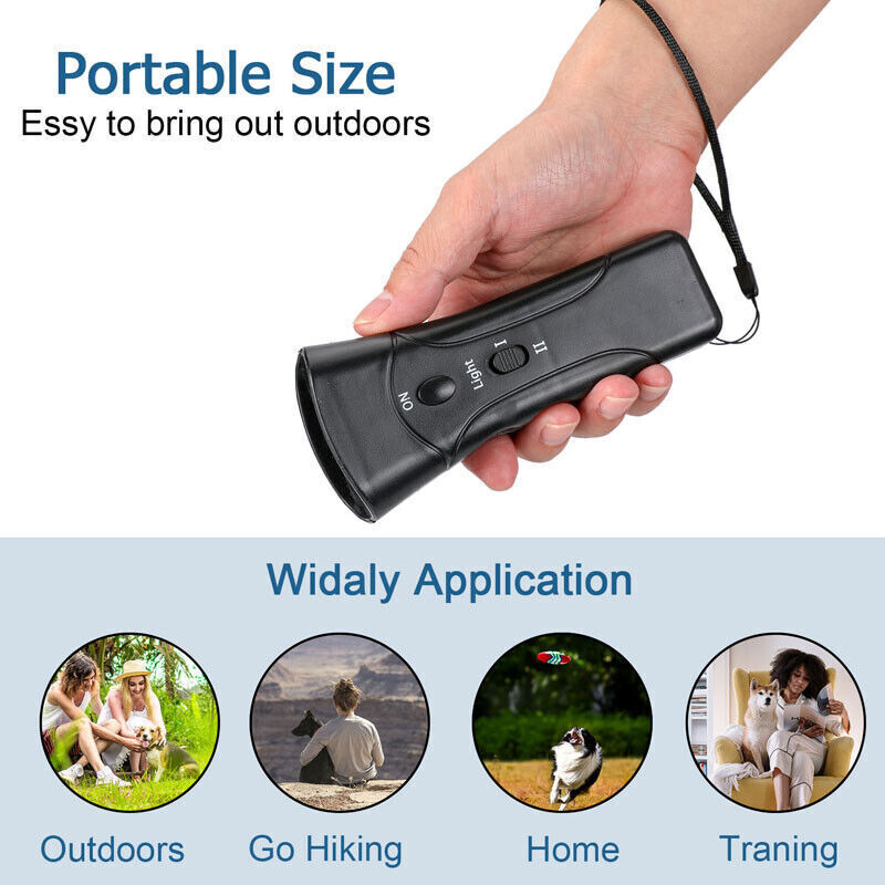 Petgentle Ultrasonic Anti Dog Barking Pet Trainer LED Light Gentle Chaser Device
