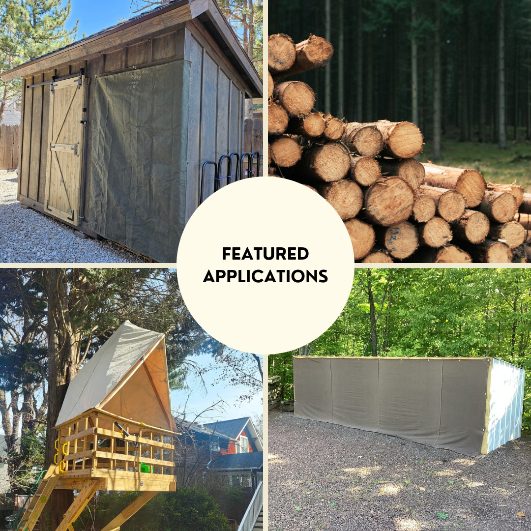 Tarp Supply Heavy Duty Olivedrab Fire Retardant Canvas Tarp With Grommets