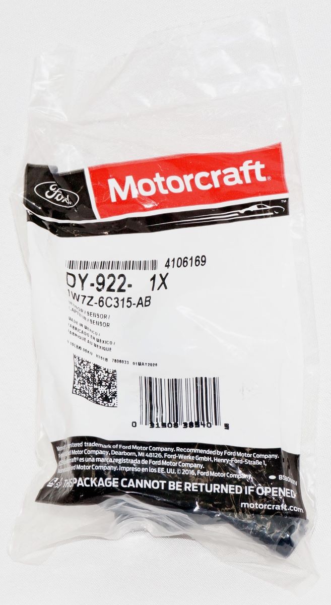 Genuine OEM Motorcraft DY-922 Engine Crankshaft Position Sensor Ford 1W7Z6C315AB