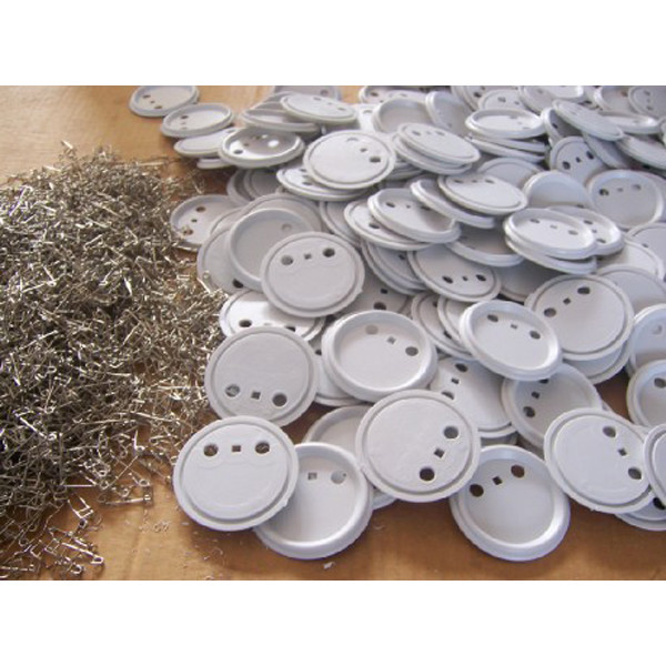 3" / 75mm Blank ABS / Metal Pin Badge Button Supplies for Badge Maker Machine