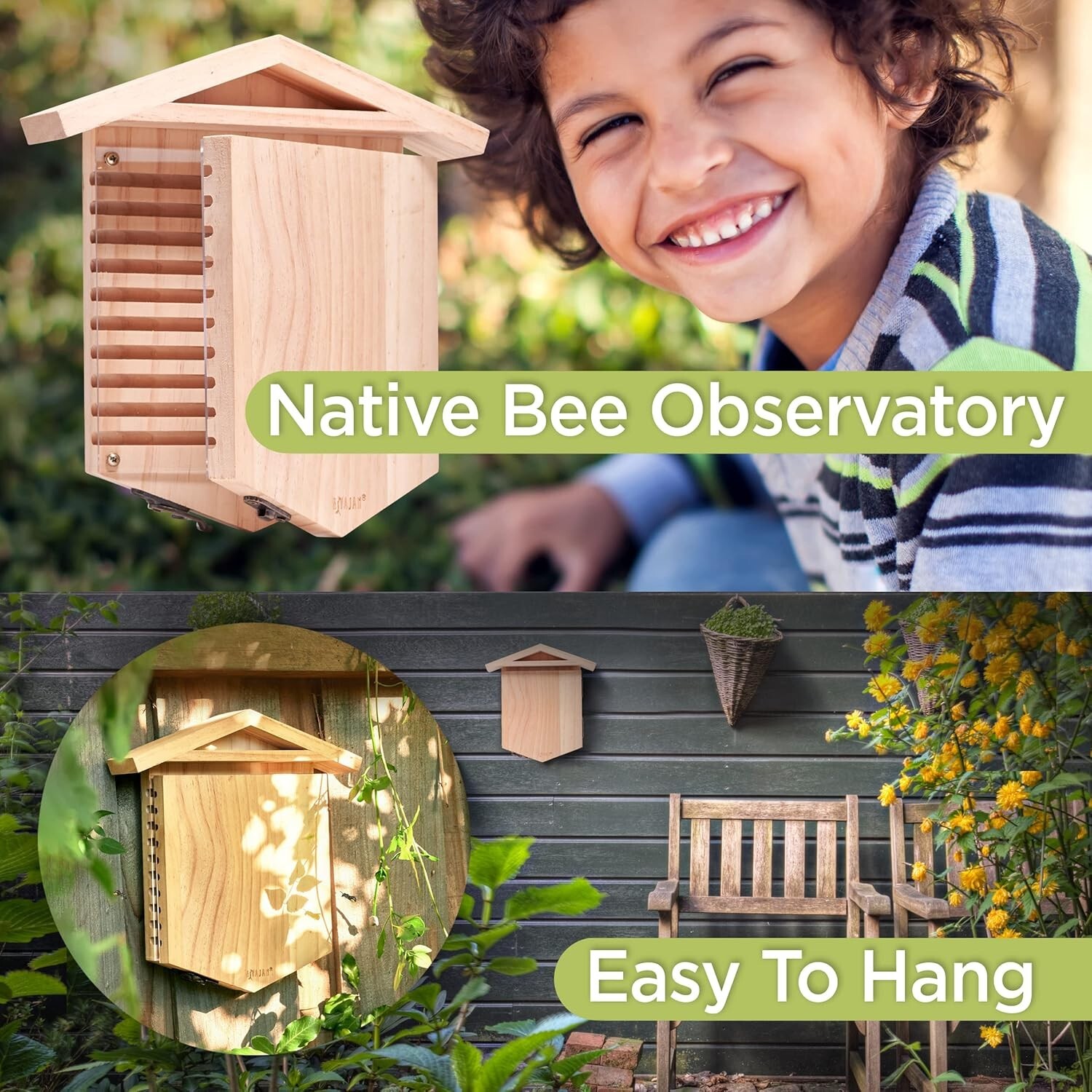 Native Bee Observatory | Mason Bee Houses for Pollinating Bees