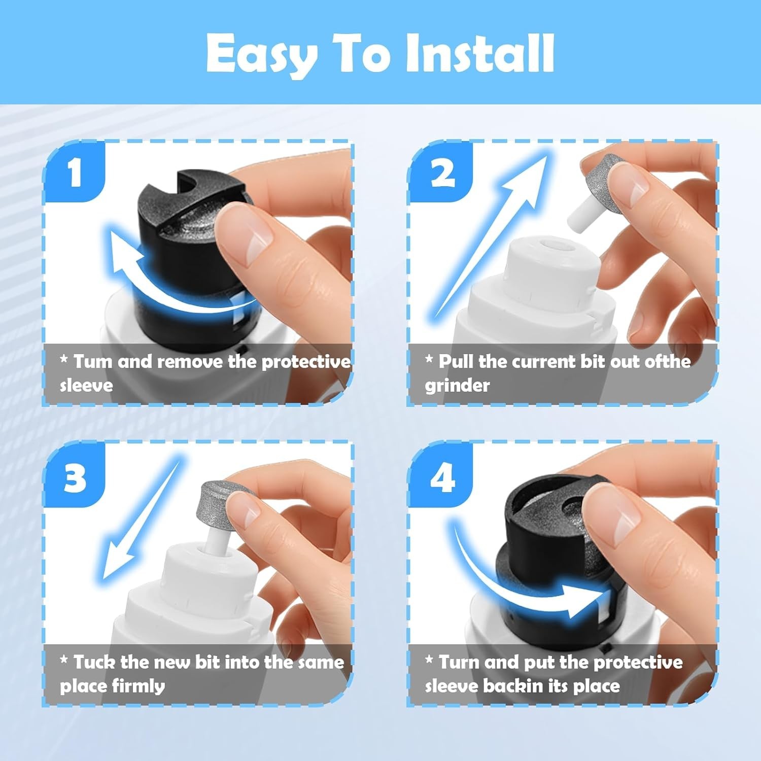 Silent Groom Pro Nail Grinder, Heusom Dog Nail Trimmer, Rechargeable USB