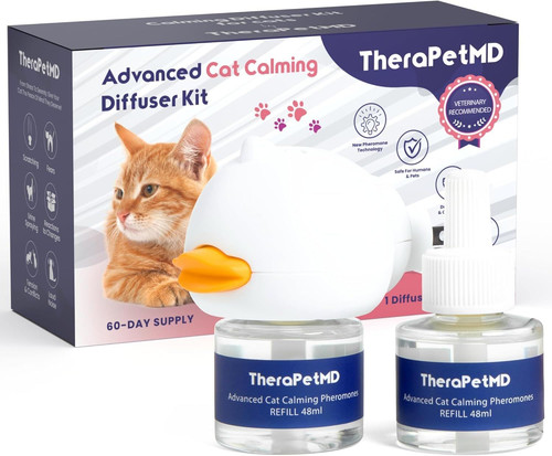 TheraPet MD - Cat Calming Diffuser Pheromone Refill Kit - Multi Anxiety...