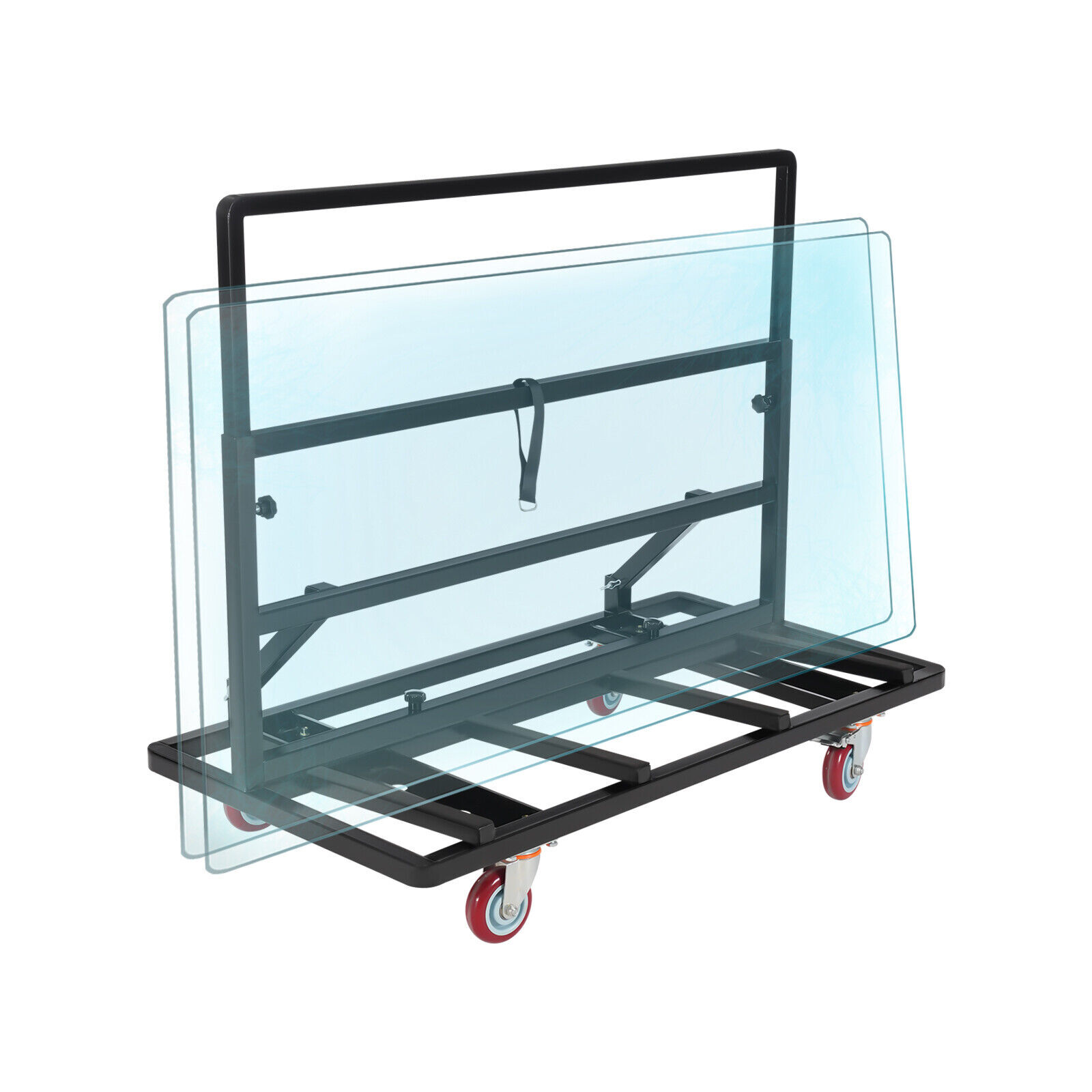 2200LBS Foldable Drywall Cart Dolly Folding Plywood Plasterboard Glass Trolley