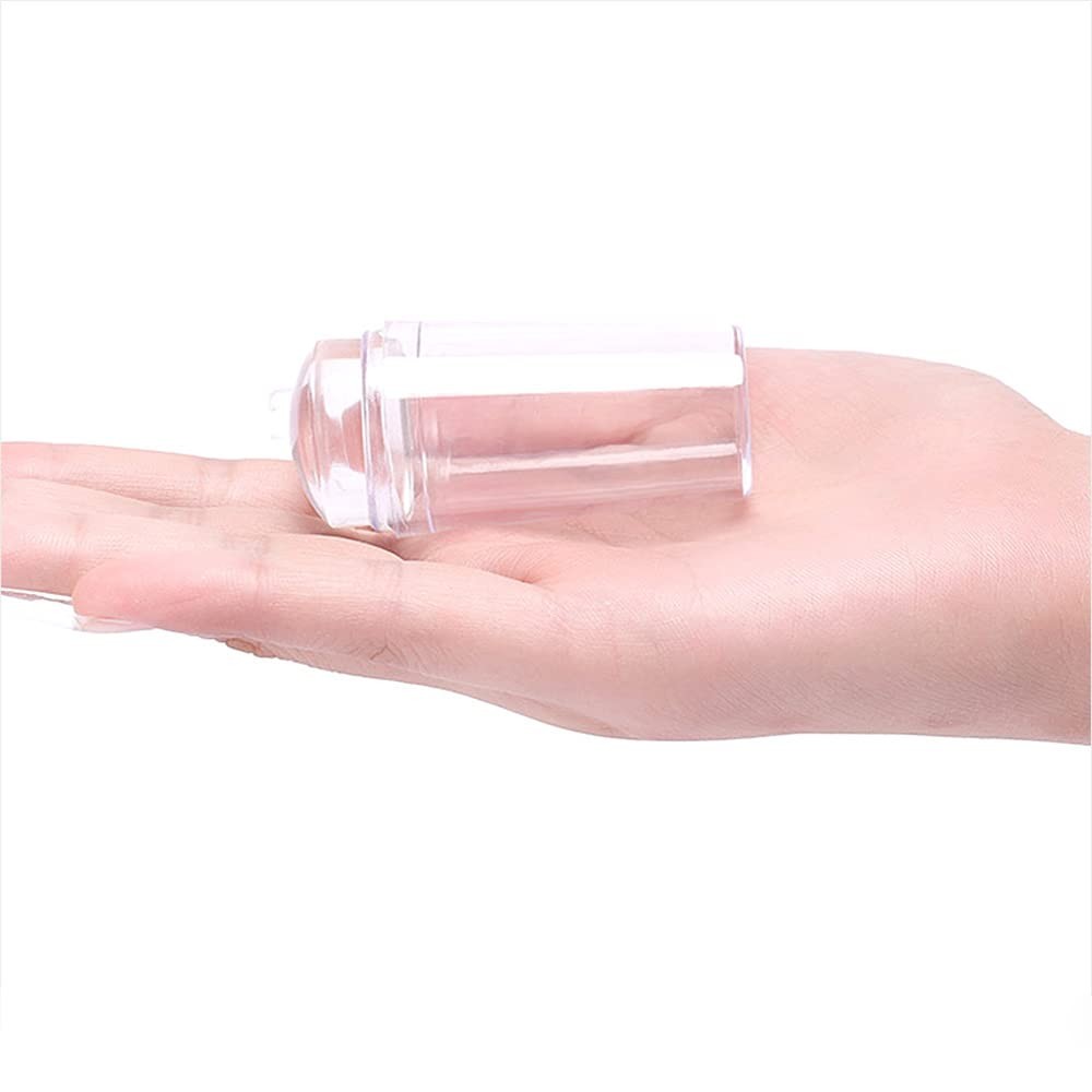 Silicone Head Nail Stamp Set with Scraper French Nail Art Template DIY Tool Lot