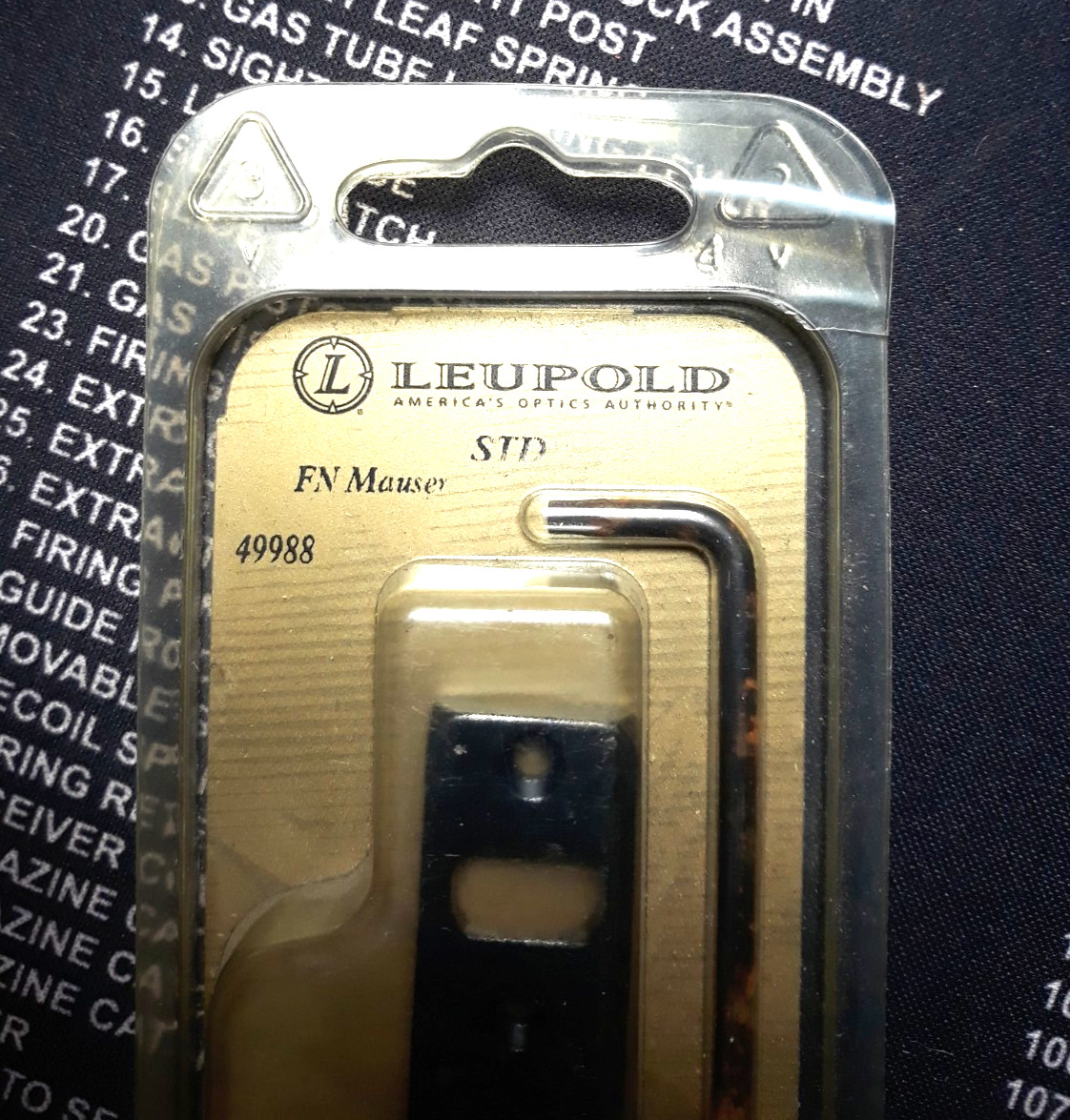 Leupold Standard FN Mauser Scope Rings Mount for long action rifles #49988