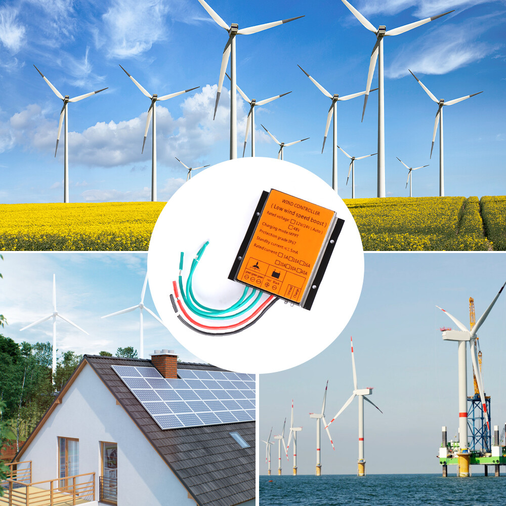 3000W Wind Turbine Generator MPPT Charge Controller Boost Regulator 12V/24V 48V