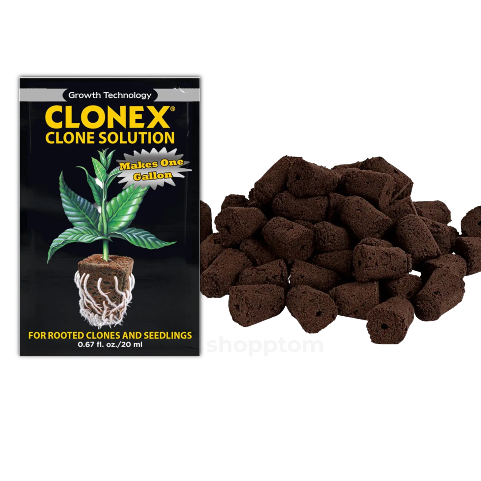 Clonex Clone Solution 20ml + Root Riot Cubes | Propagation Kit | Pick Quantity