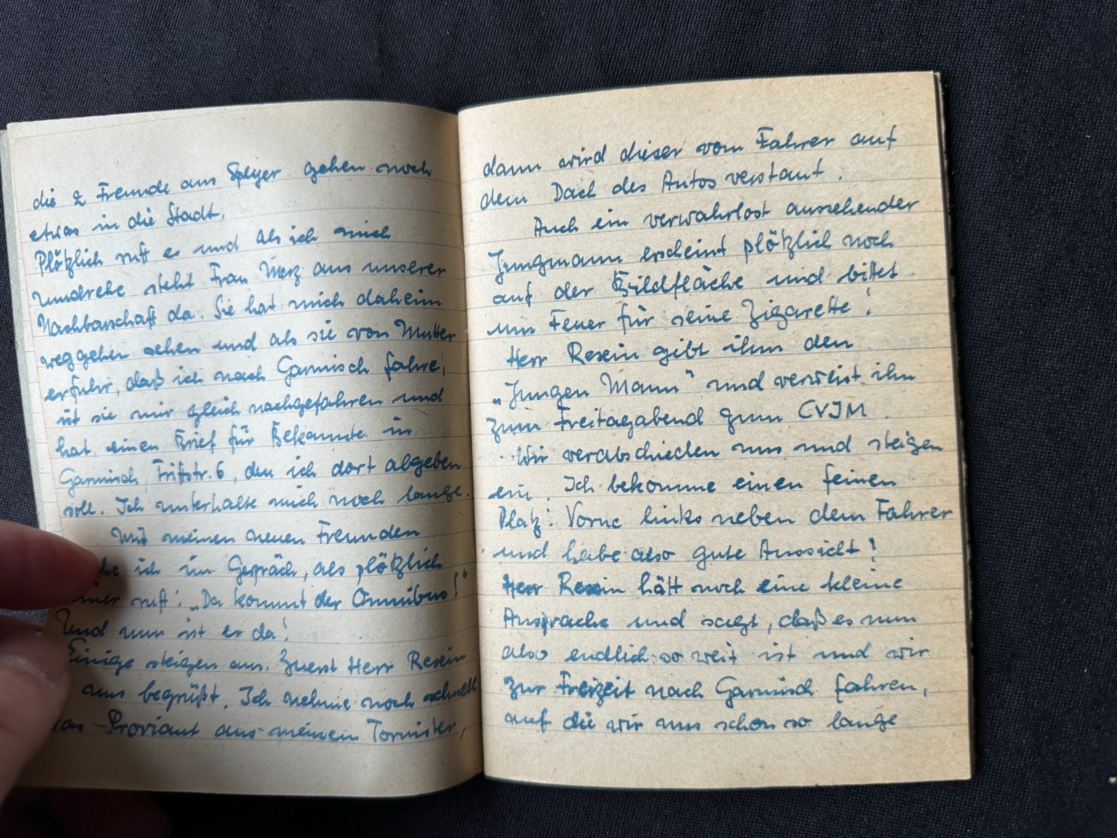 old booklet "Leisure of the Evangelicals". Jungmänner, Garmisch, 1949,...