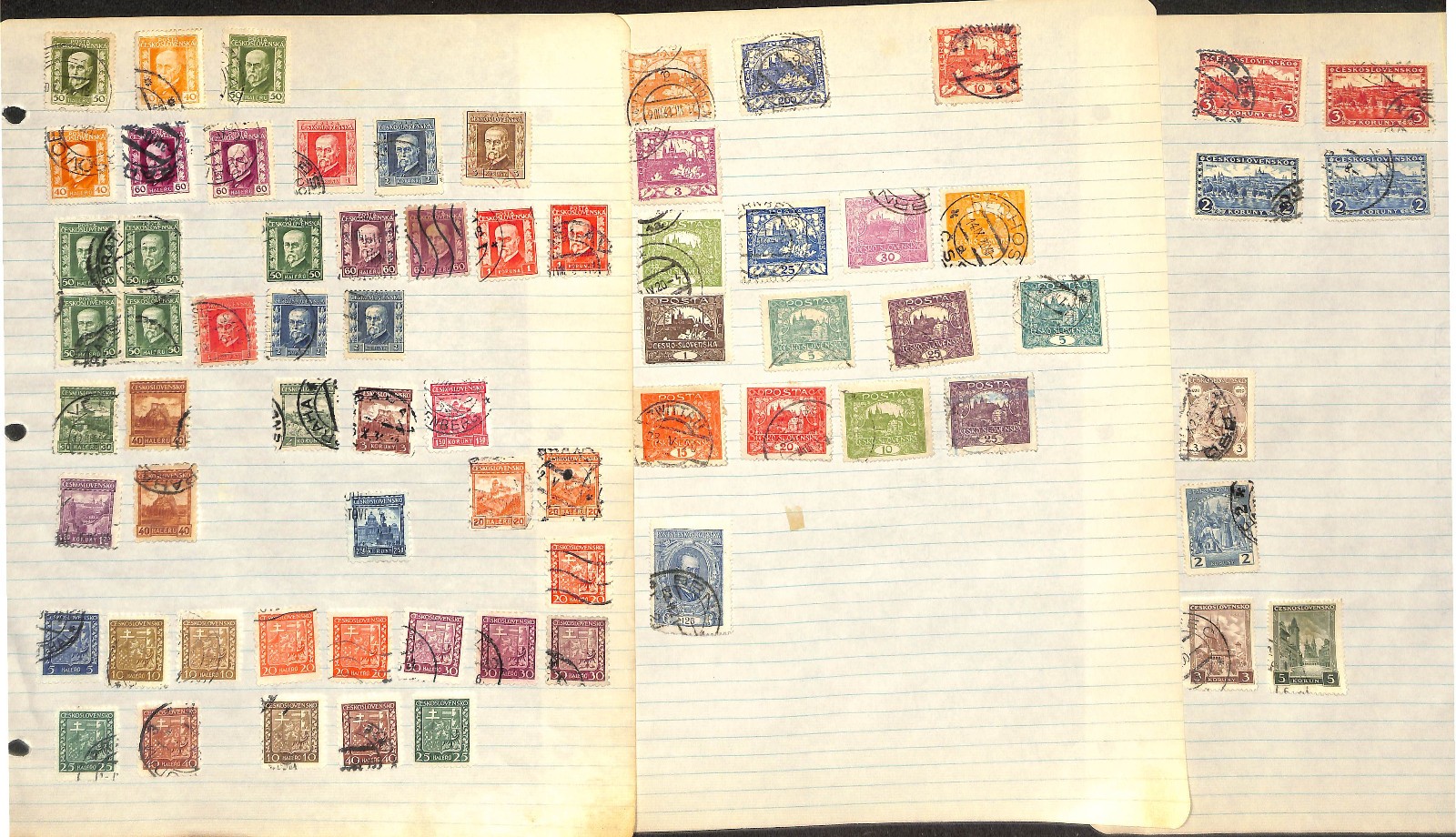 Czechoslovakia Stamp Collection on 42 Pages, 1918-1960 (BR)