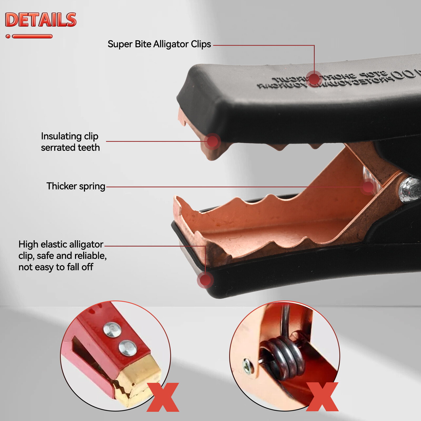 HEAVY DUTY BATTERY BOOSTER CABLE CAR EMERGENCY JUMPER 4 GAUGE 20 FT JUMP STARTER