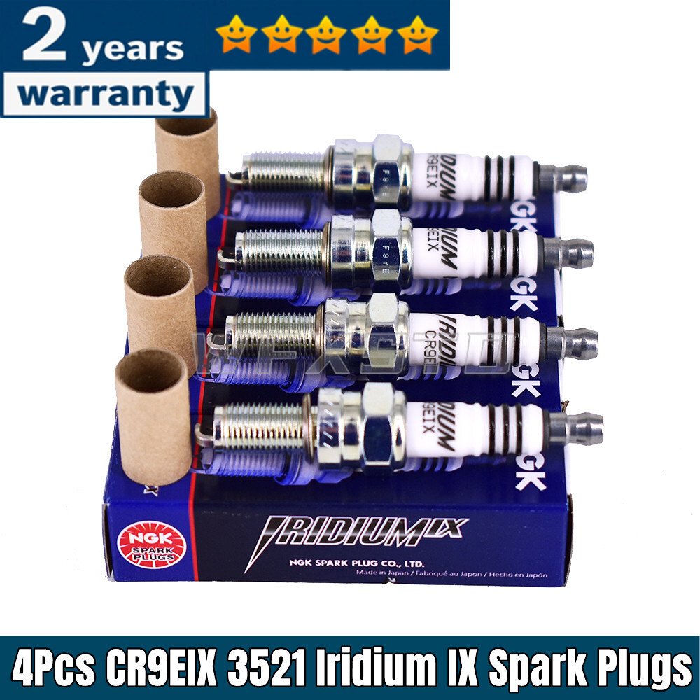 4Pcs NGK CR9EIX Iridium IX Spark Plug For SUZUKI GSXR Motorcycle Tune Up 3521